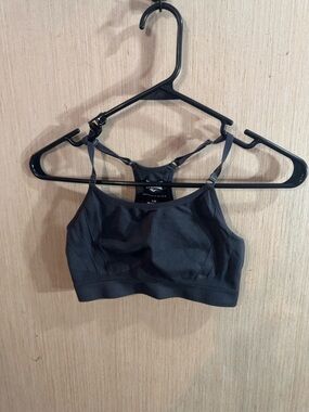 Everlast Dark Grey Seamless Racerback Sports Bralette Size Medium